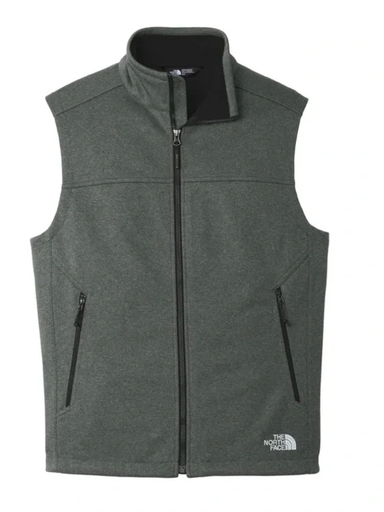 The North Face Men's Heather Charcoal Softshell Vest - Picture 1 of 1